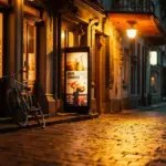 Kino Zwickau &ndash; Filmpalast Astoria in der Innenstadt am Abend